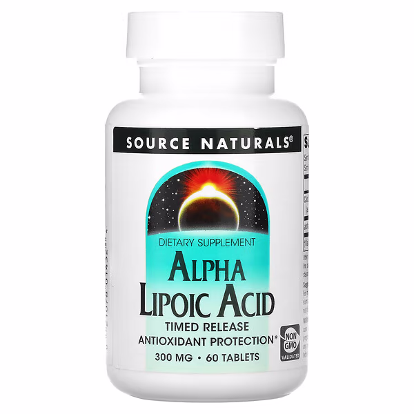 Source Naturals, Alpha Lipoic Acid, Timed Release, 60 Tablets