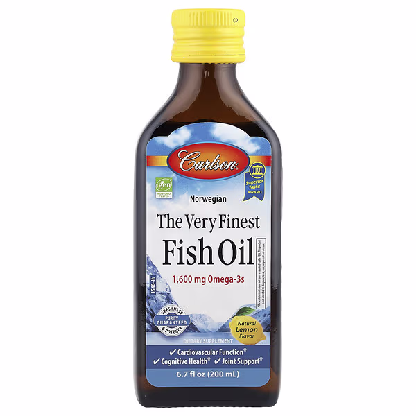 Carlson, Norwegian, The Very Finest Fish Oil, Natural Lemon, 6.7 fl oz (200 ml)