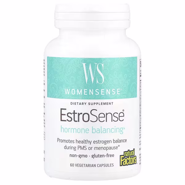 Natural Factors, WomenSense®, EstroSense®, Hormone Balancing, 60 Vegetarian Capsules