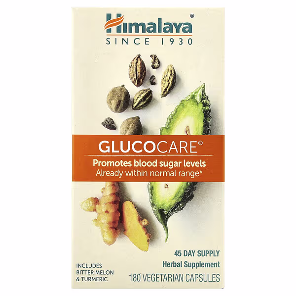 Himalaya, GlucoCare®, 180 Vegetarian Capsules