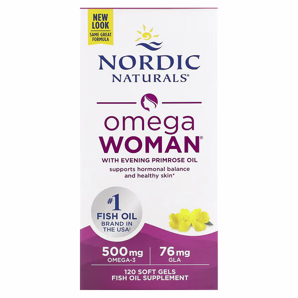Nordic Naturals, Omega Woman with Evening Primrose Oil, 120 Soft Gels