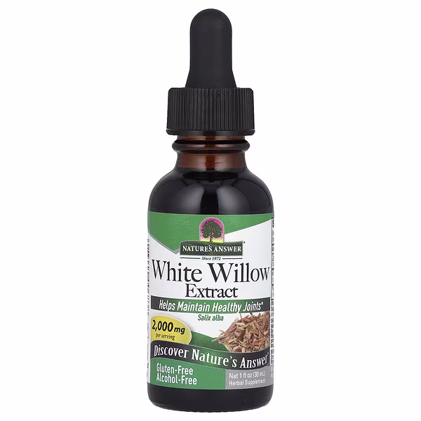 Nature's Answer, White Willow Extract, Alcohol-Free, 2,000 mg, 1 fl oz (30 ml)