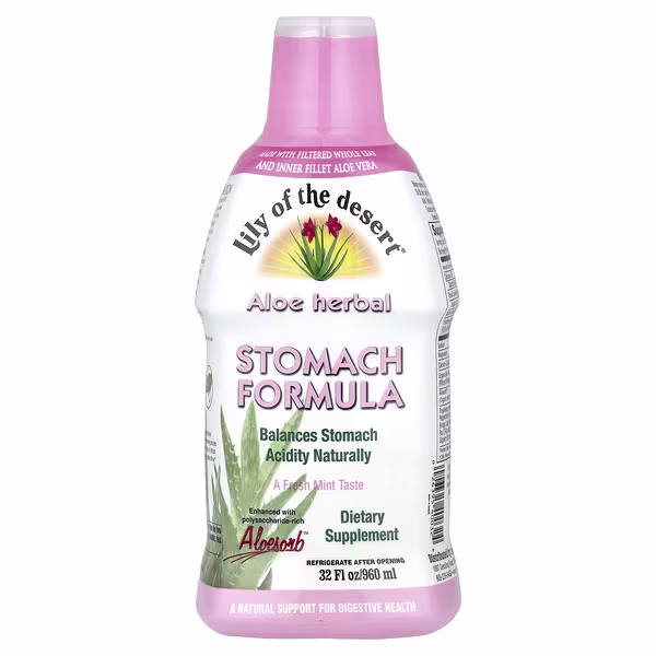Lily of the Desert, Aloe Herbal, Stomach Formula, Fresh Mint, 32 fl oz (960 ml)