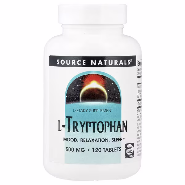 Source Naturals, L-Tryptophan, 120 Tablets