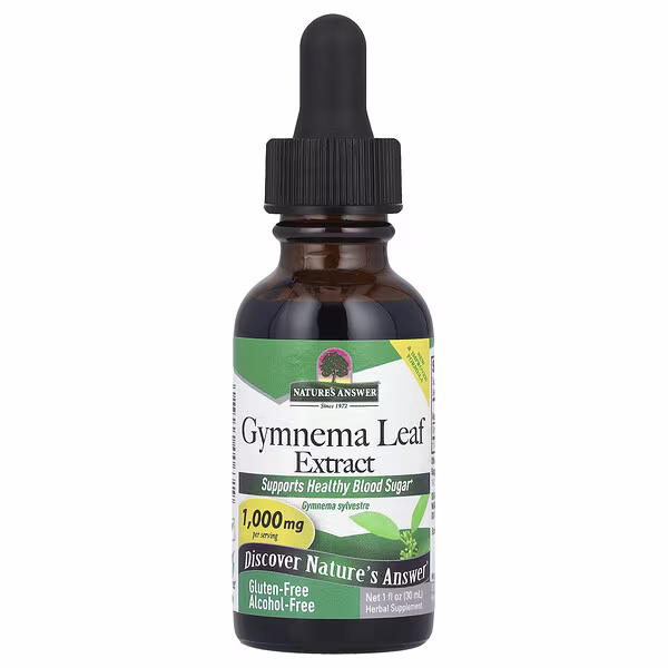 Nature's Answer, Gymnema Leaf Extract, Alcohol-Free, 1,000 mg , 1 fl oz (30 ml)