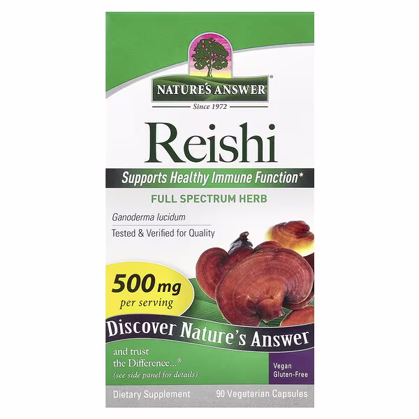 Nature's Answer, Reishi, 500 mg, 90 Vegetarian Capsules
