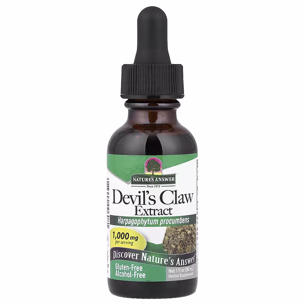 Nature's Answer, Devil's Claw Extract, Alcohol-Free, 1,000 mg, 1 fl oz (30 ml)