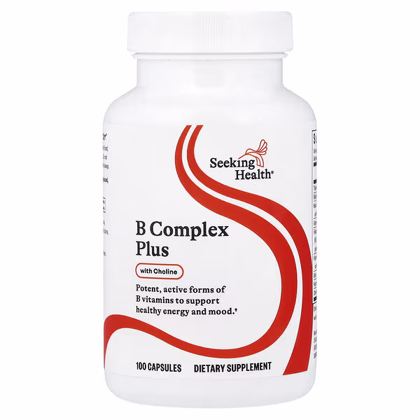 Seeking Health, B Complex Plus With Choline, 100 Capsules