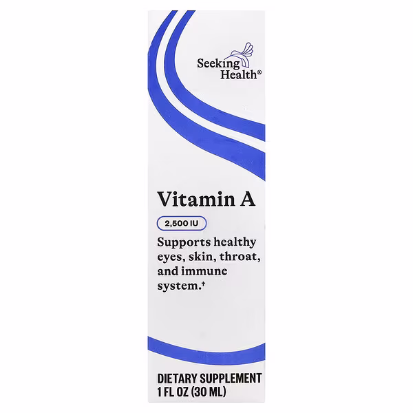 Seeking Health, Vitamin A Drops, 750 mcg (2,500 IU), 1 fl oz (30 ml)