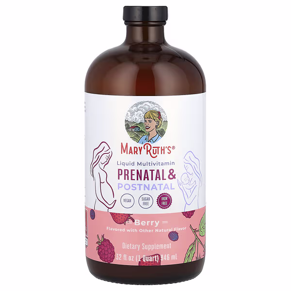 MaryRuth's, Liquid Multivitamin Prenatal & Postnatal, Berry, 32 fl oz (946 ml)
