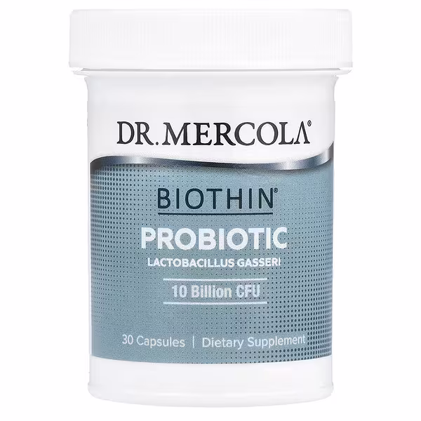 Dr. Mercola, Biothin® Probiotic, Lactobacillus Gasseri, 250 mg (10 Billion CFU), 30 Capsules