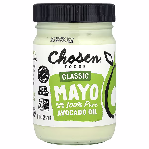 Chosen Foods, Classic Mayo Made With 100% Pure Avocado Oil , 12 fl oz (355 ml)