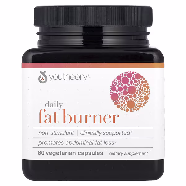Youtheory, Daily Fat Burner, 60 Vegetarian Capsules