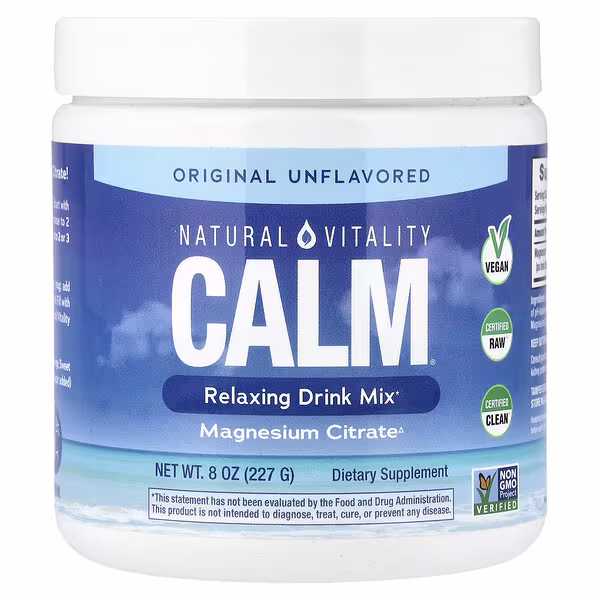 Natural Vitality, CALM®, Relaxing Drink Mix, Original Unflavored, 8 oz (227 g)