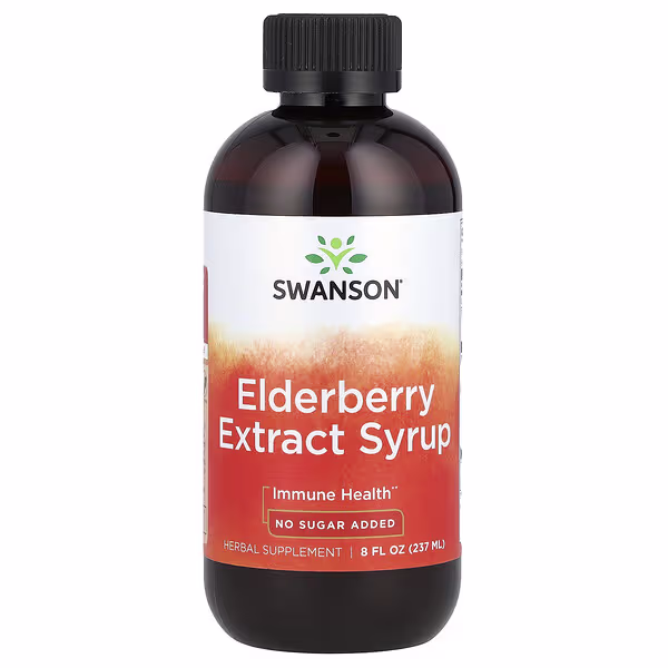 Swanson, Elderberry Extract Syrup, 8 fl oz (237 ml)