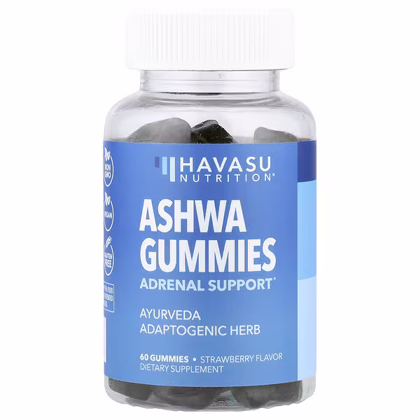 Havasu Nutrition, Ashwa Gummies, Strawberry, 60 Gummies
