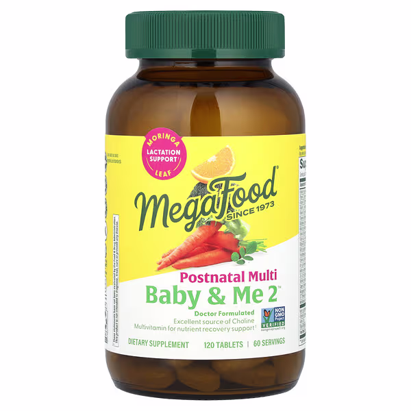 MegaFood, Baby & Me 2™, Postnatal Multi, 120 Tablets