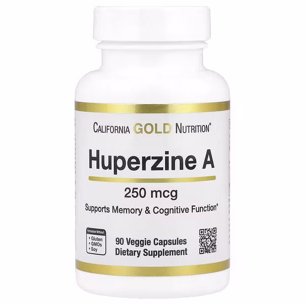 California Gold Nutrition, Huperzine A, 250 mcg , 90 Veggie Capsules