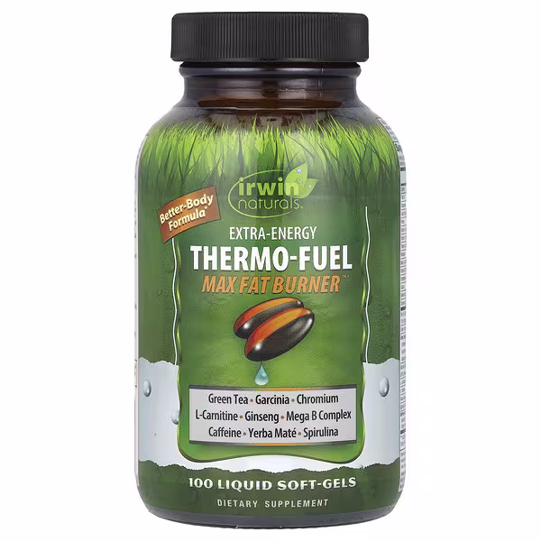 Irwin Naturals, Extra-Energy Thermo-Fuel Max Fat Burner™, 100 Liquid Soft-Gels