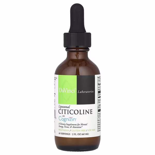 DaVinci Laboratories, Liposomal Citicoline with Cognizin®, 2 fl oz (60 ml)