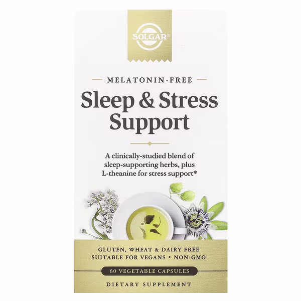 Solgar, Sleep & Stress Support, 60 Vegetable Capsules