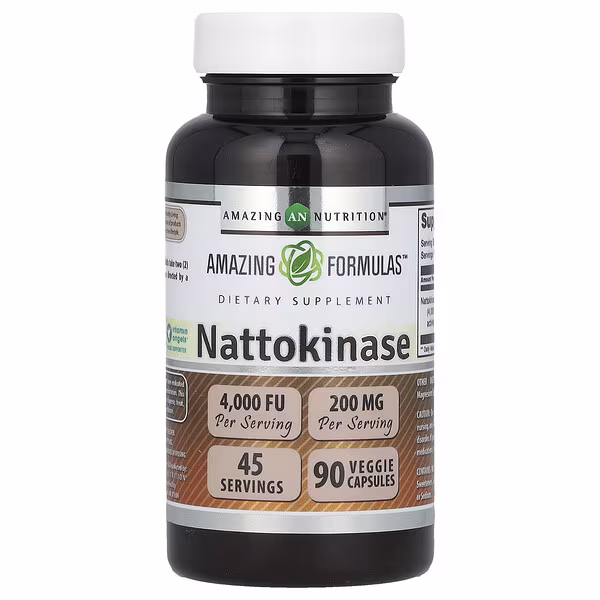 Amazing Nutrition, Nattokinase, 90 Veggie Capsules (100 mg per Capsule)