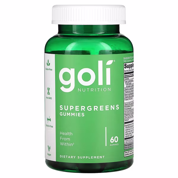 Goli Nutrition, Supergreens Gummies, 60 Gummies