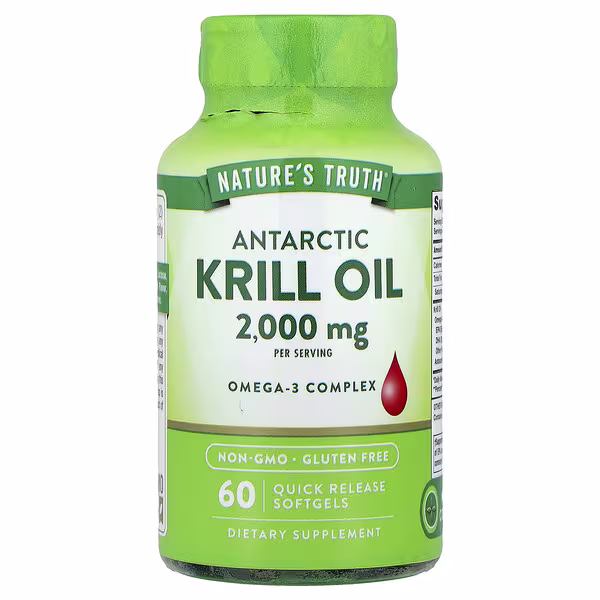 Nature's Truth, Antarctic Krill Oil, 60 Quick Release Softgels (1,000 mg per Softgel)