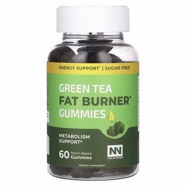 Nobi Nutrition, Green Tea Fat Burner Gummies, 60 Pectin-Based Gummies