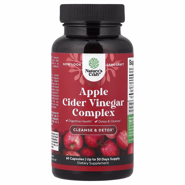 Nature's Craft, Apple Cider Vinegar Complex, 60 Capsules