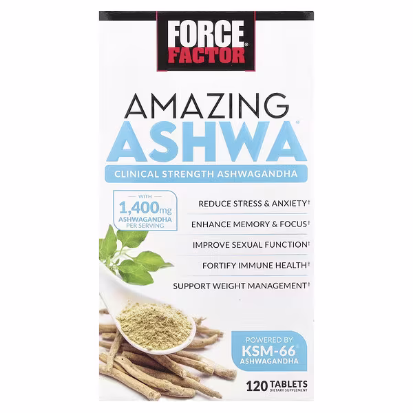 Force Factor, Amazing Ashwa®, 120 Tablets