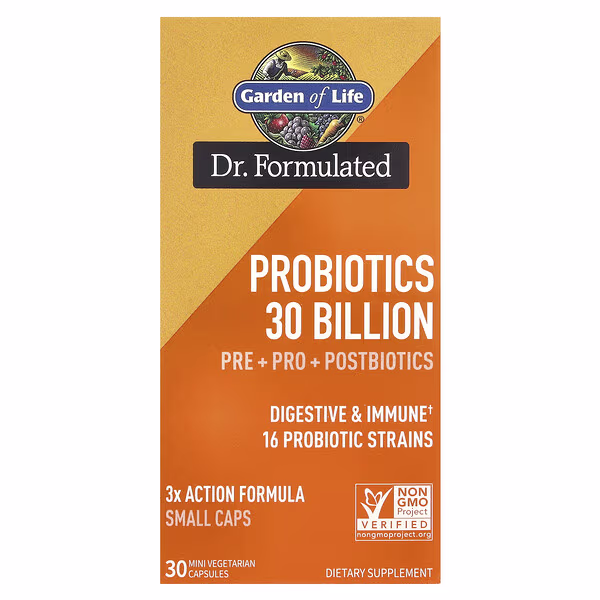 Garden of Life, Probiotics, 30 Mini Vegetarian Capsules