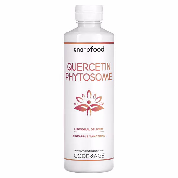 Codeage, Quercetin Phytosome, Pineapple Tangerine, 15.22 fl oz (450 ml)