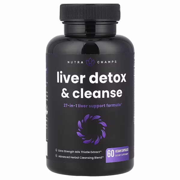 NutraChamps, Liver Detox & Cleanse, 60 Vegan Capsules
