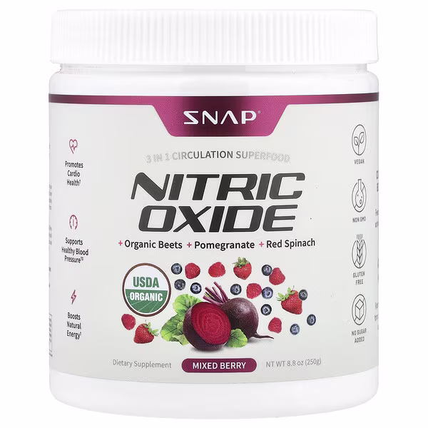 Snap Supplements, Nitric Oxide, Mixed Berry , 8.8 oz (250 g)