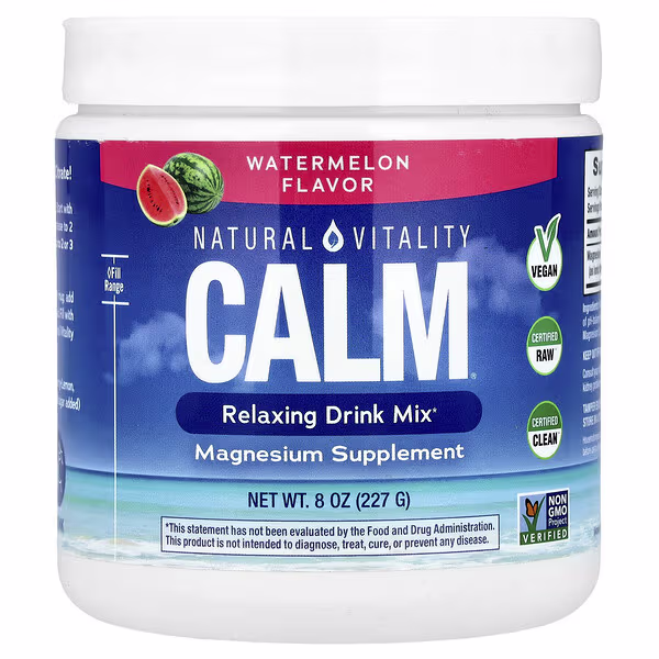 Natural Vitality, CALM®, Relaxing Drink Mix, Watermelon, 8 oz (227 g)