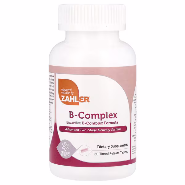 Zahler, B-Complex, 60 Timed Release Tablets