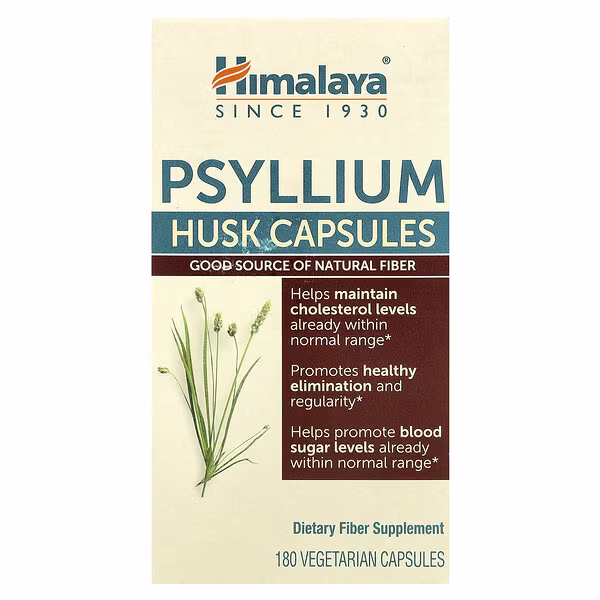 Himalaya, Psyllium Husk Capsules, 180 Vegetarian Capsules