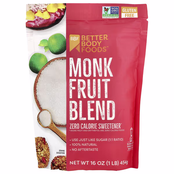 BetterBody Foods, Monk Fruit Blend, 1 lb (454 g)