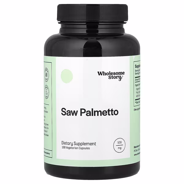Wholesome Story, Saw Palmetto, 100 Vegetarian Capsules (500 mg per Capsule)