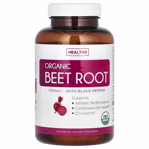 Healths Harmony, Organic Beet Root, 120 Tablets