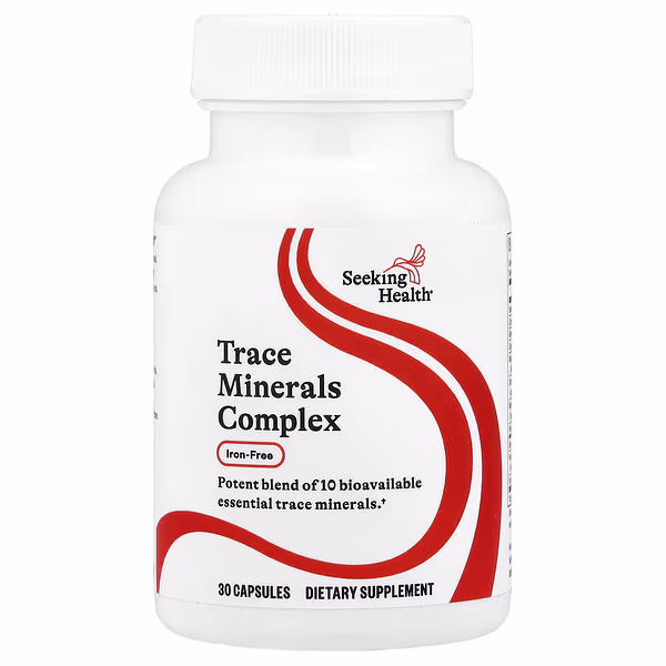 Seeking Health, Trace Minerals Complex, Iron-Free, 30 Capsules