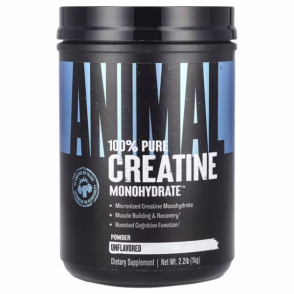 Animal, 100% Pure Creatine Monohydrate™ Powder, Unflavored, 2.2 lb (1 kg)