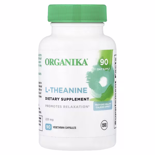 Organika, L-Theanine, 225 mg, 90 Vegetarian Capsules