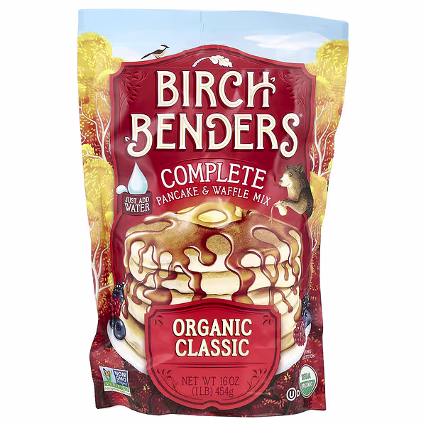 Birch Benders, Complete Pancake & Waffle Mix, Organic Classic, 16 oz (454 g)