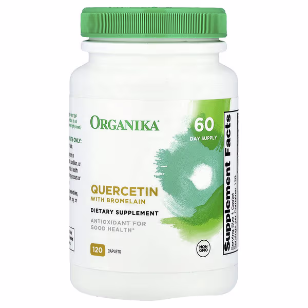 Organika, Quercetin with Bromelain, 120 Caplets