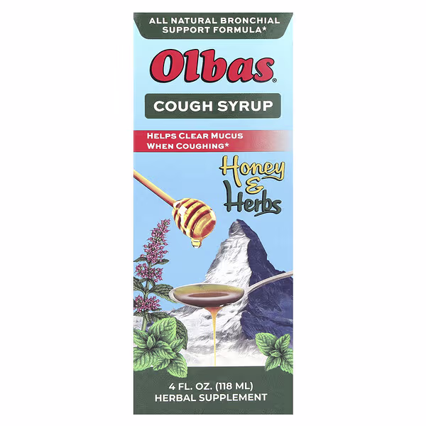 Olbas, Cough Syrup, Honey & Herbs, 4 fl oz (118 ml)