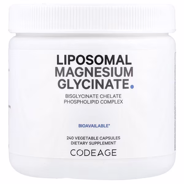 Codeage, Liposomal Magnesium Glycinate, 240 Vegetable Capsules