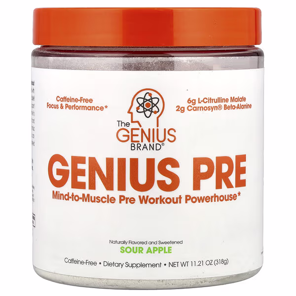The Genius Brand, Genius Pre, Sour Apple, 11.21 oz (318 g)