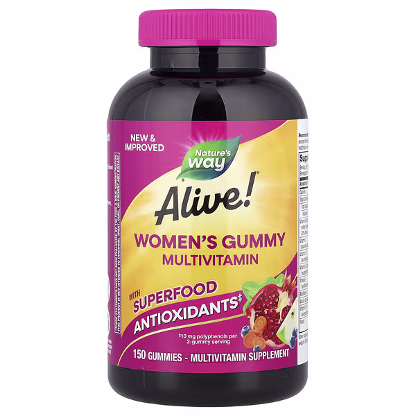 Nature's Way, Alive!® Women's Gummy Multivitamin, Mixed Berry, 150 Gummies